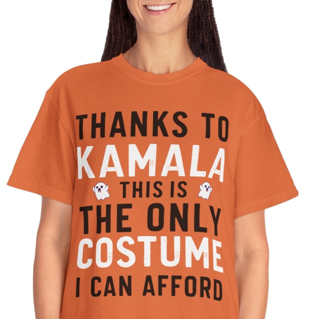 Thanks To Kamala Comfort Colors Funny Halloween Tee