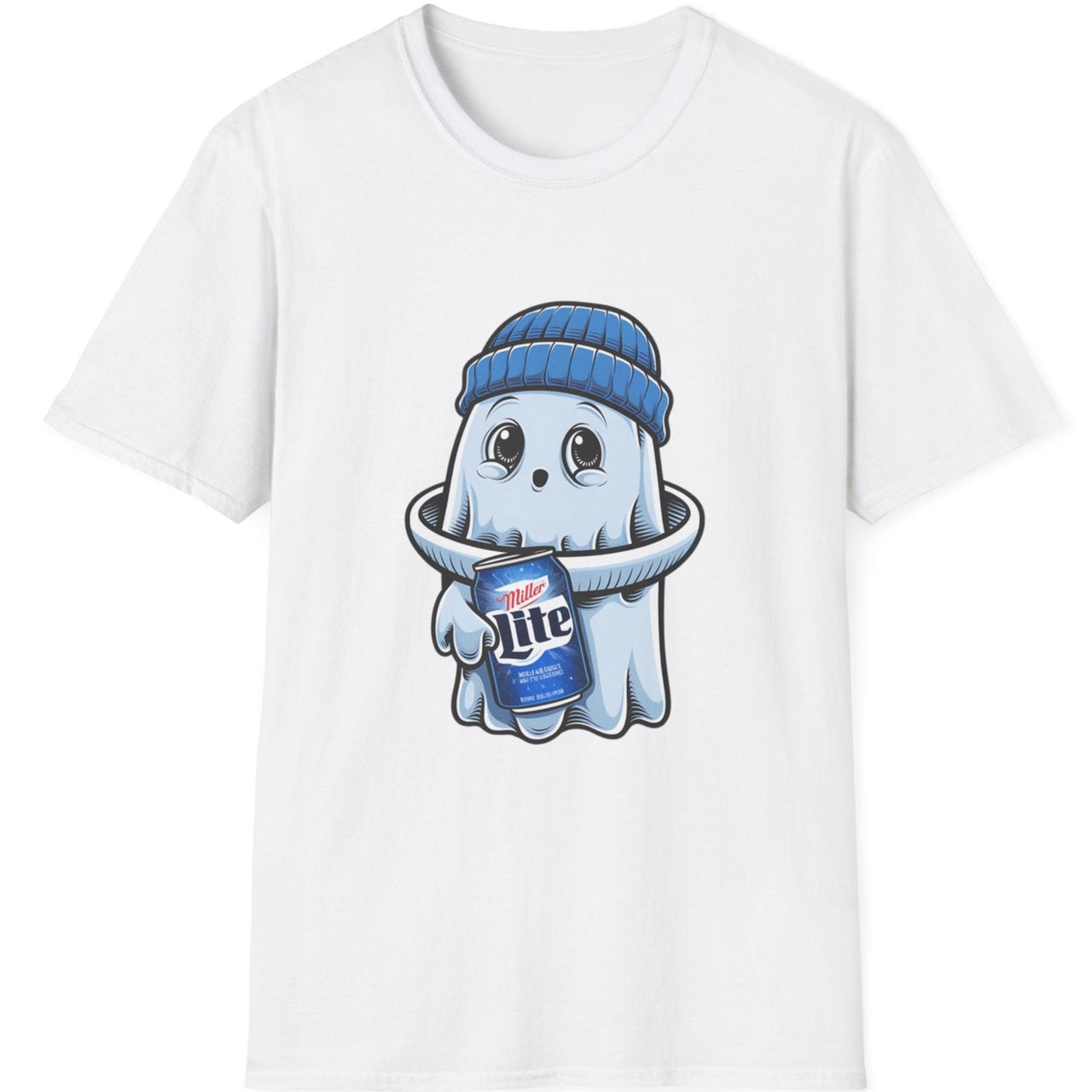 Miller Lite Ghost Halloween Tee