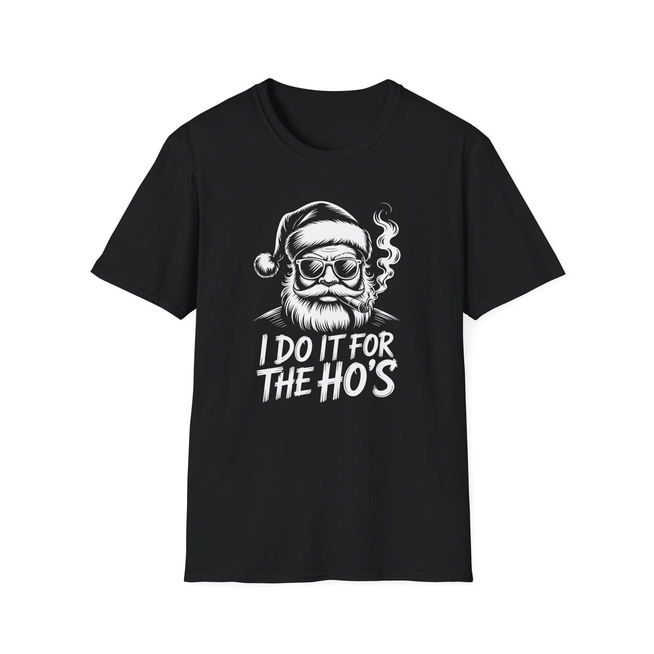 Funny Christmas T-Shirt – I Do It for the Hos – Adult Holiday Humor Tee – Men’s & Women’s Christmas Shirt