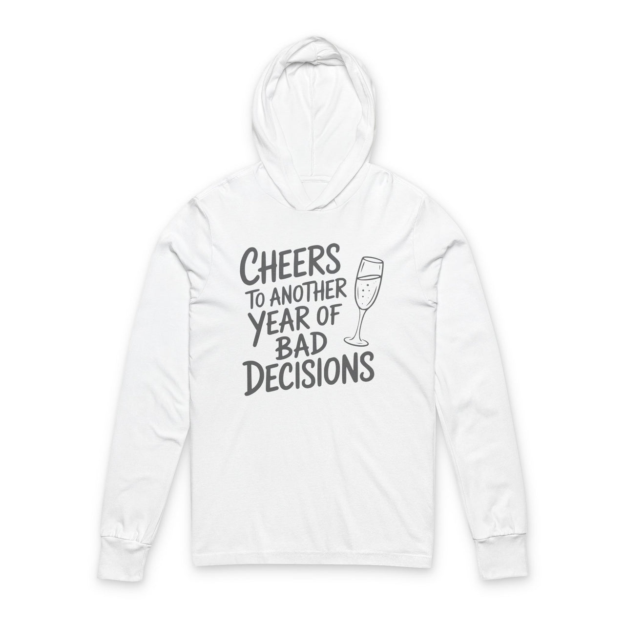 Cheers to Another Year of Bad Decisions - Funny New Year's Eve Featherweight Hoodie - Unisex (Men's & Women's)