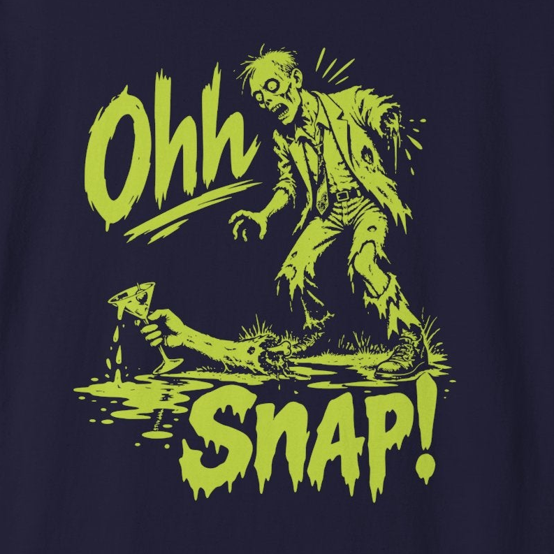 Comfort Colors Ohh Snap Funny Zombie Halloween Shirt