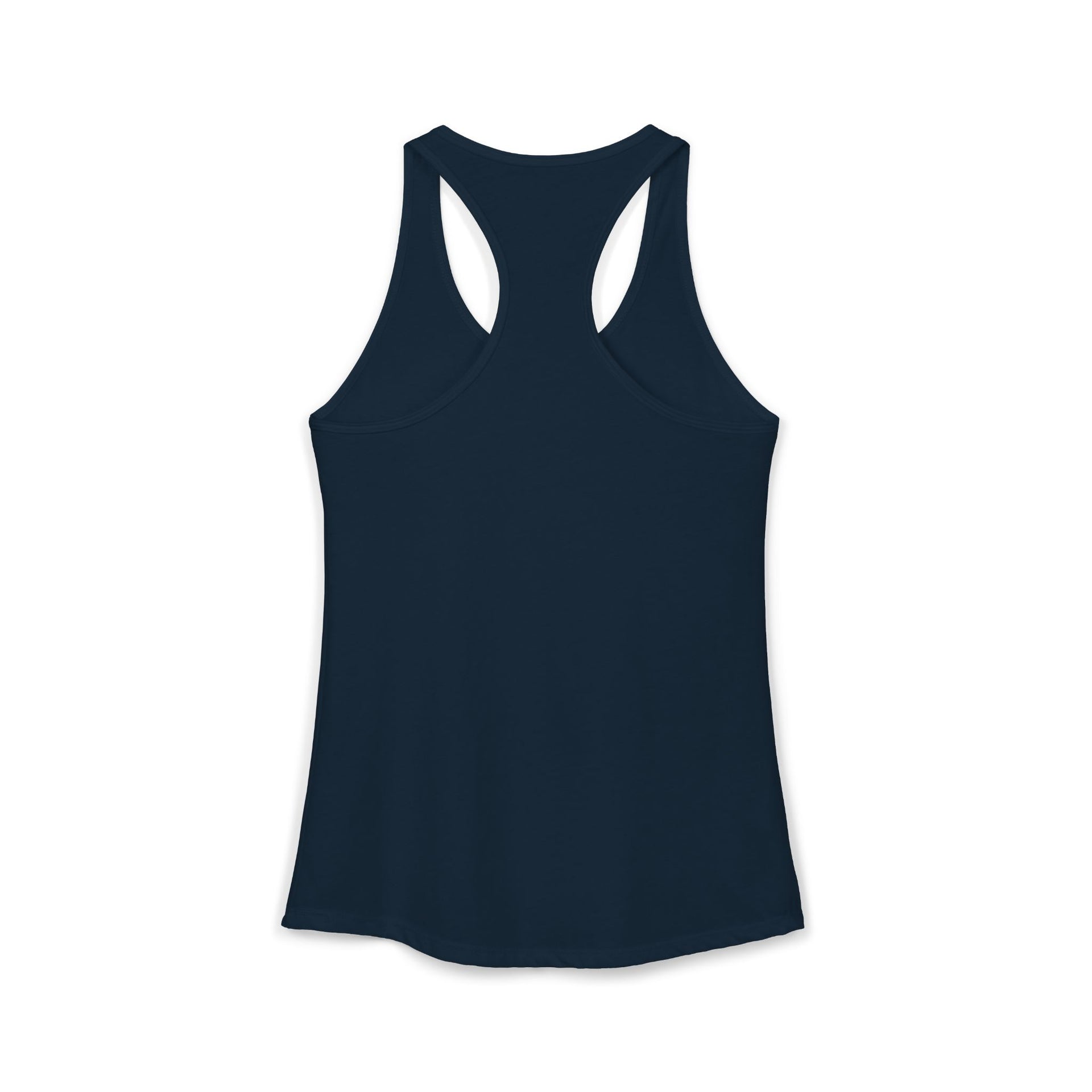 a navy racerback tank top with 'This Vacation is Sponsored by Beer' text funny spring break, beach trip, bachelorette party, girls trip, or lake season design