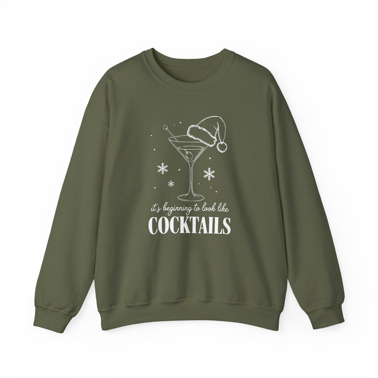 It’s Beginning to Look Like Cocktails – Funny Christmas Drinking Sweatshirt