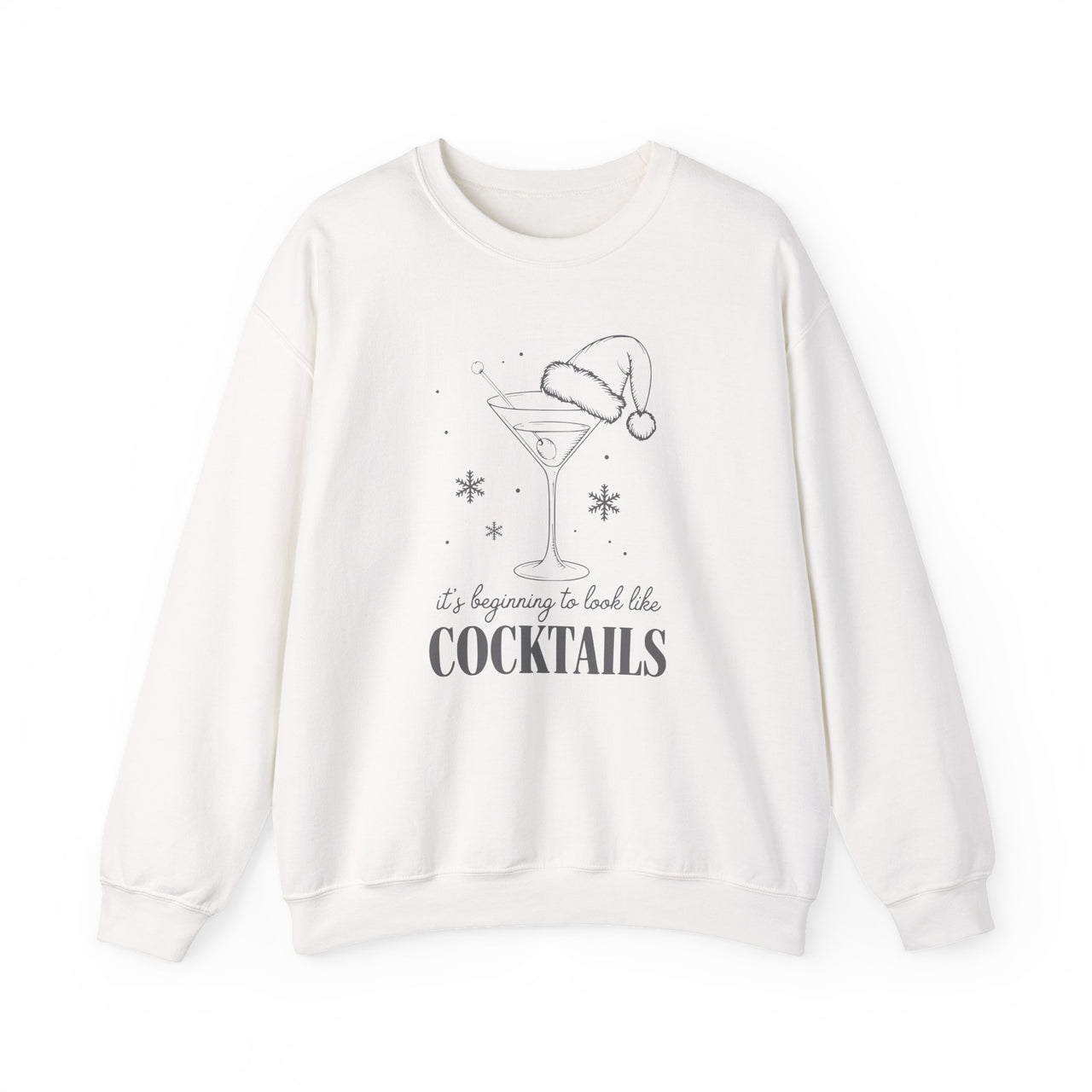 It’s Beginning to Look Like Cocktails – Funny Christmas Drinking Sweatshirt