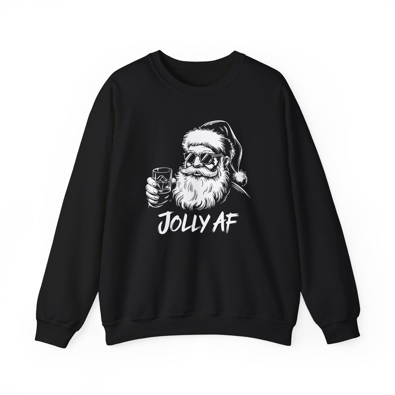 Jolly AF – Funny Santa Christmas Sweatshirt