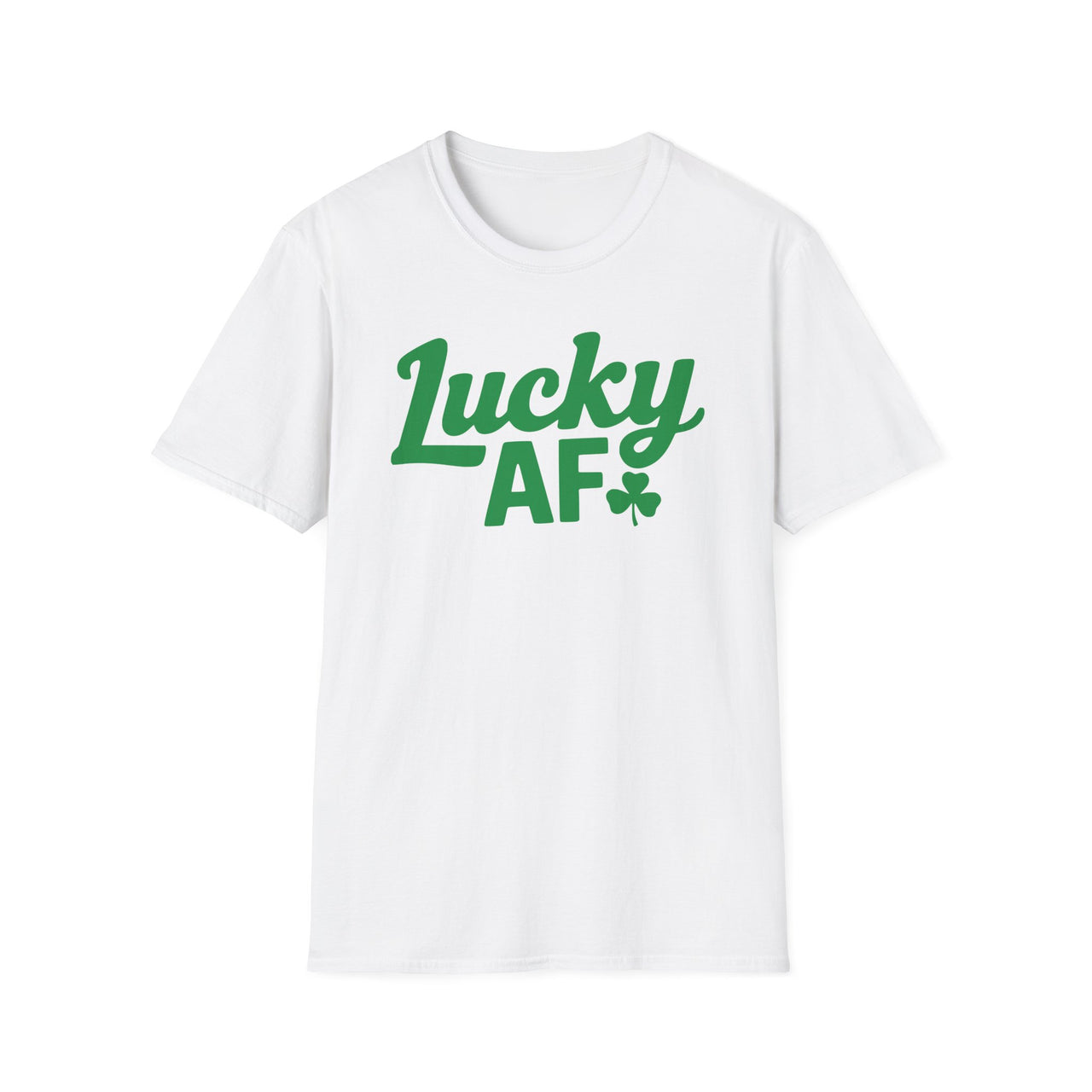 St. Patrick's Day T-Shirt | Lucky AF | Funny Irish Shamrock Tee | Festive St. Paddy’s Shirt for Bar Hopping & Pub Nights