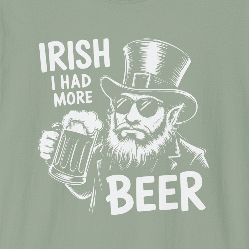 Irish I Had More Beer Premium Soft-style T-Shirt
