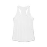 a white racerback tank top with 'This Vacation is Sponsored by Beer' text funny spring break, beach trip, bachelorette party, girls trip, or lake season design