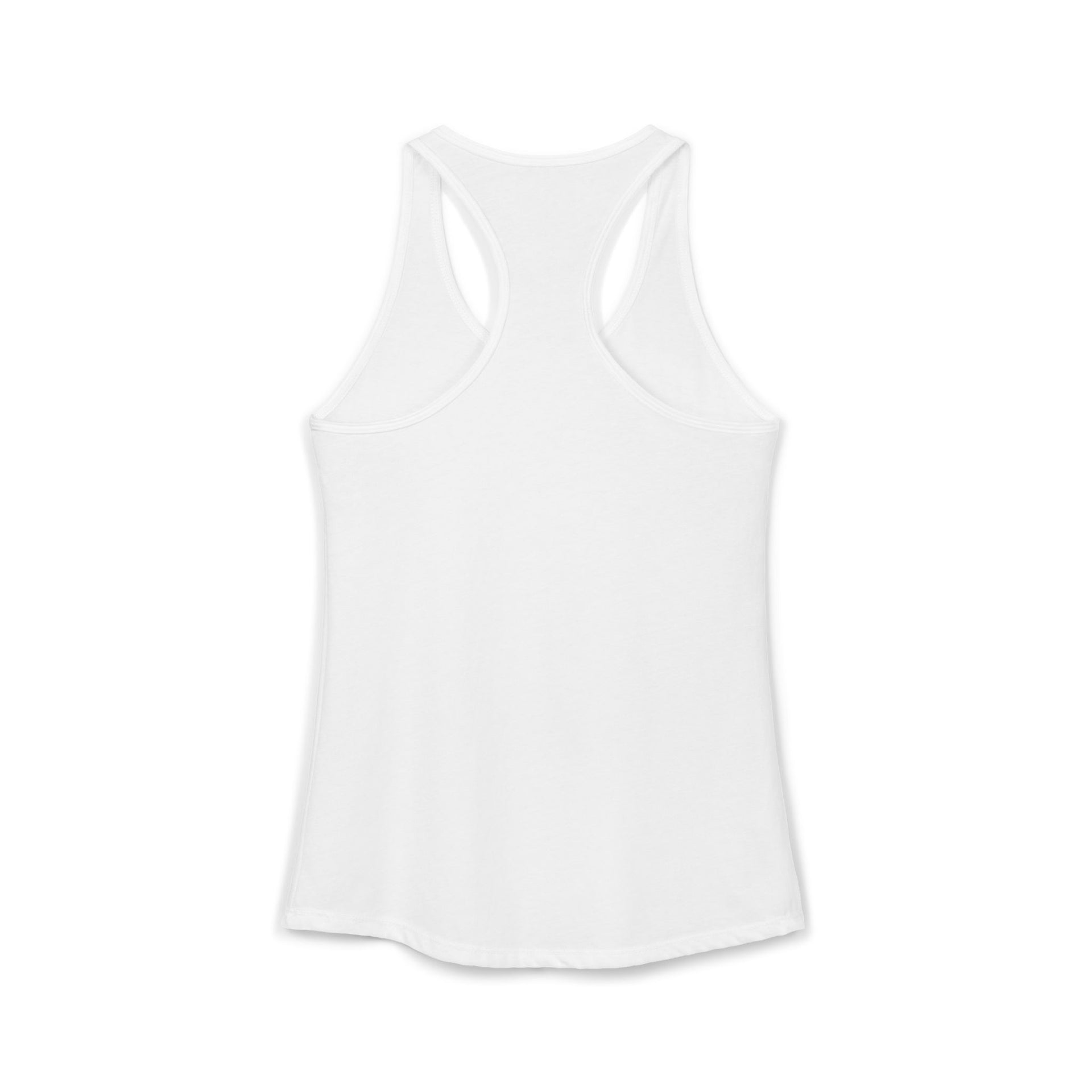 a white racerback tank top with 'This Vacation is Sponsored by Beer' text funny spring break, beach trip, bachelorette party, girls trip, or lake season design