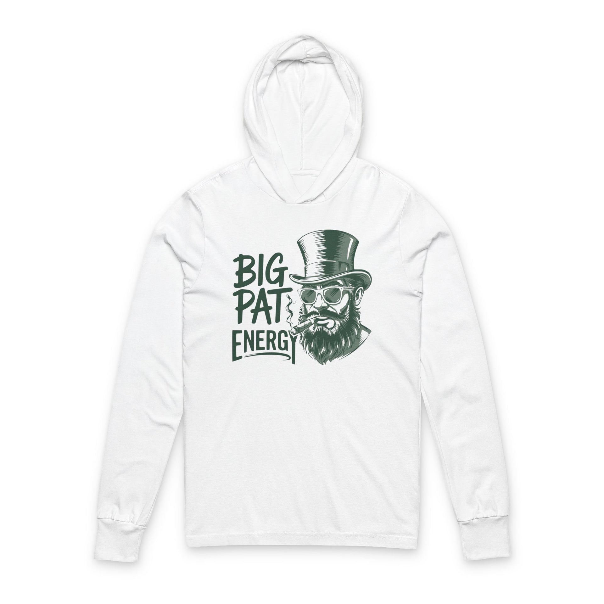 Big Pat Energy black lightweight valentines hoodie