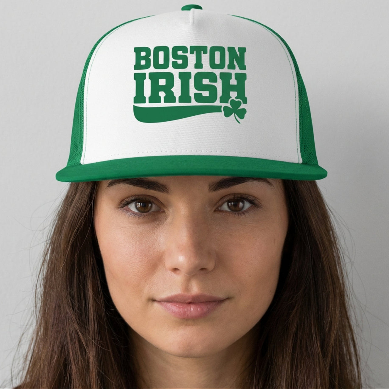 Boston Irish St. Patrick's Day Trucker Hat - Snapback