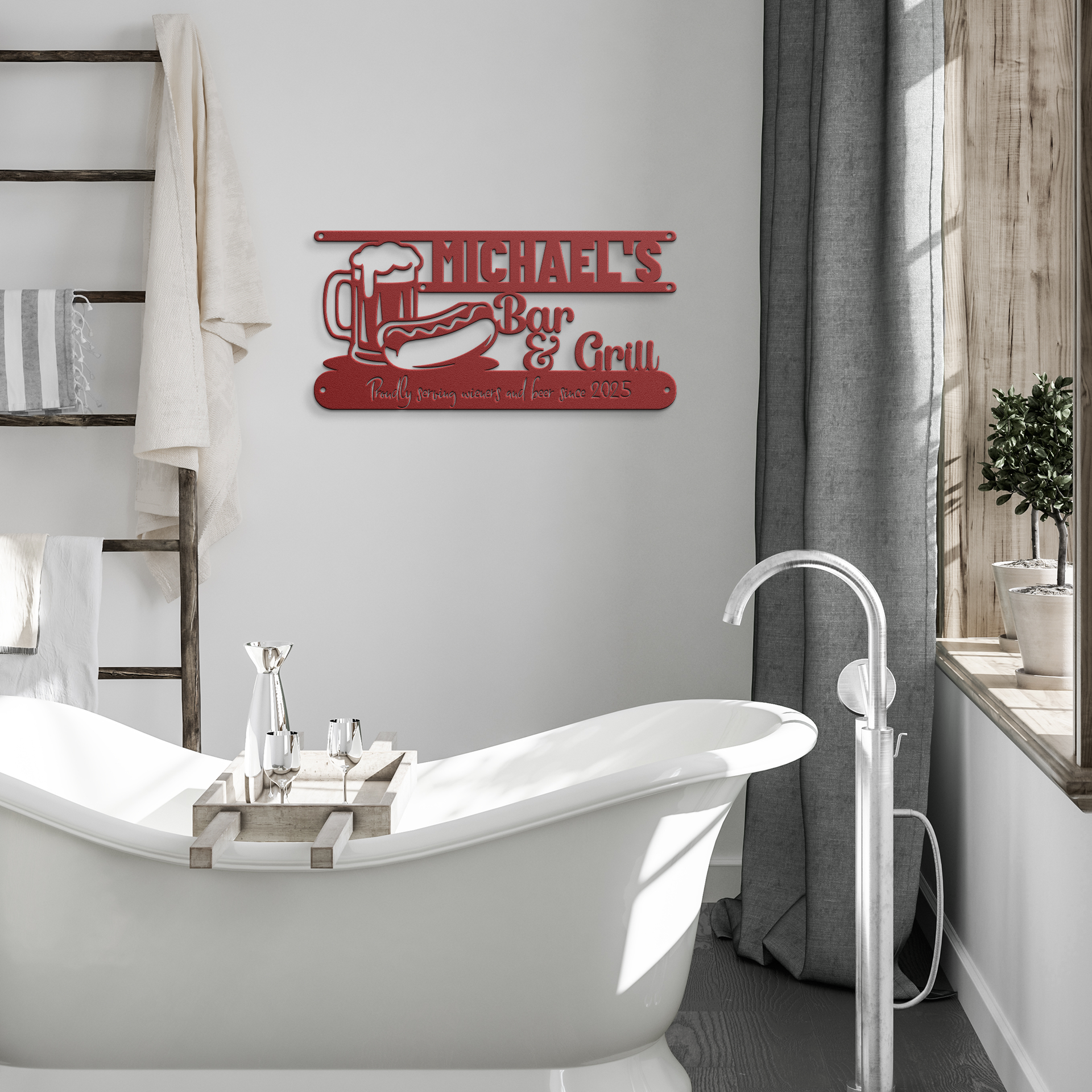 Funny_Backyard_Metal_Sign__Michael_Red_Modern_Bathroom_Mockup.png