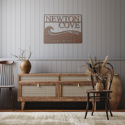 Funny_Lakehouse_Metal_Sign__Welcom_Copper_Rustic_Hallway_Mockup.png
