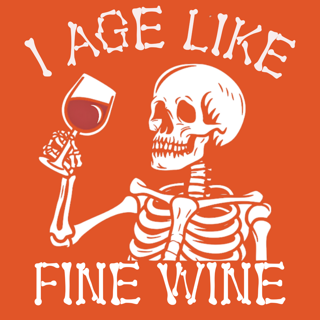 I Age Like Fine Wine Funny Halloween Graphic Tee