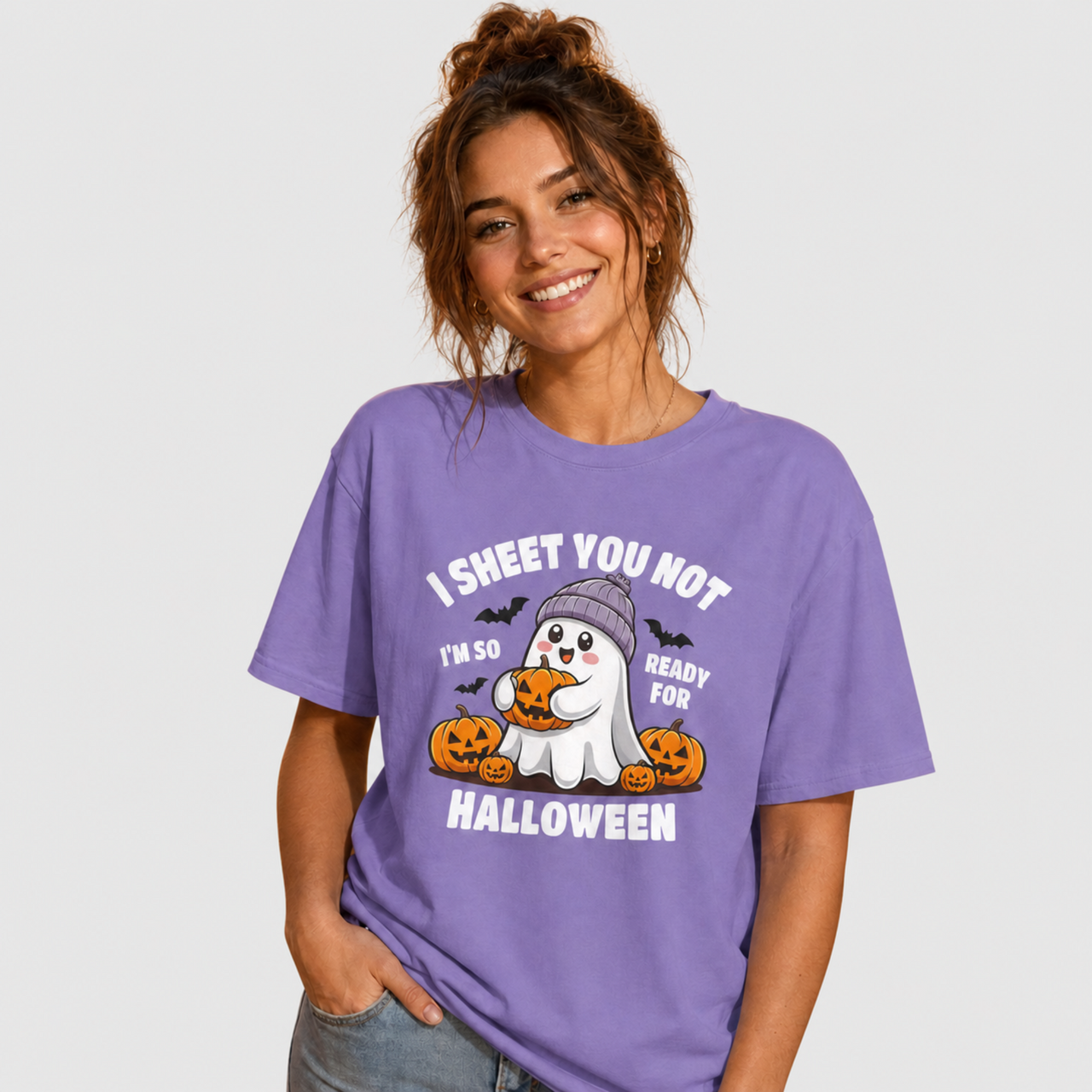 I Sheet You Not Funny Halloween Ghost T-Shirt