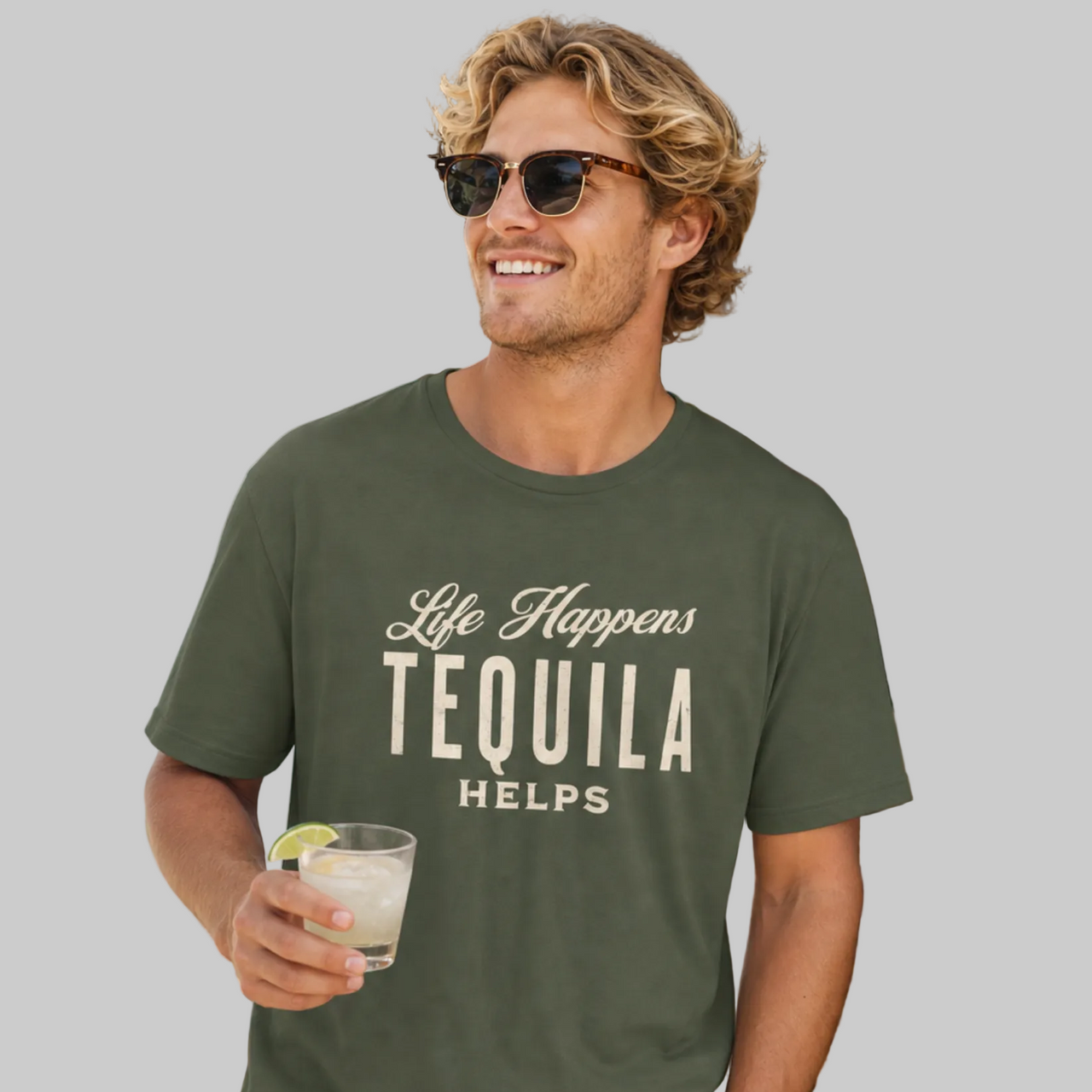 Life Happens Tequila Helps Shirt | Funny Tequila Lover Tee
