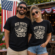 America 250 patriotic t-shirt for Independence Day celebrations