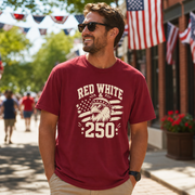 America 250 patriotic t-shirt for Independence Day celebrations