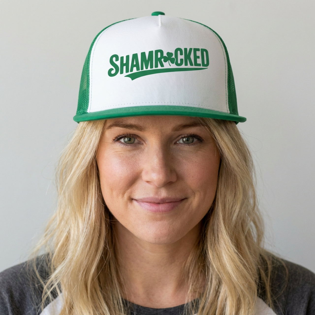 Shamrocked - Funny St. Patrick's Day Drinking Trucker Hat - Snapback