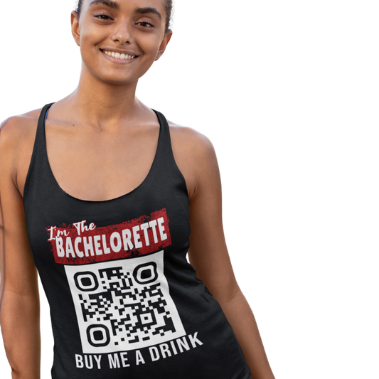 I'm The Bachelorette Buy Me A Beer Women's Racerback Tank Top - Personalizable
