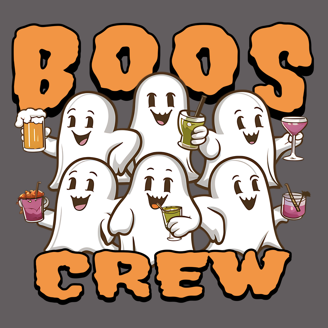 Boos Crew Funny Halloween Tee