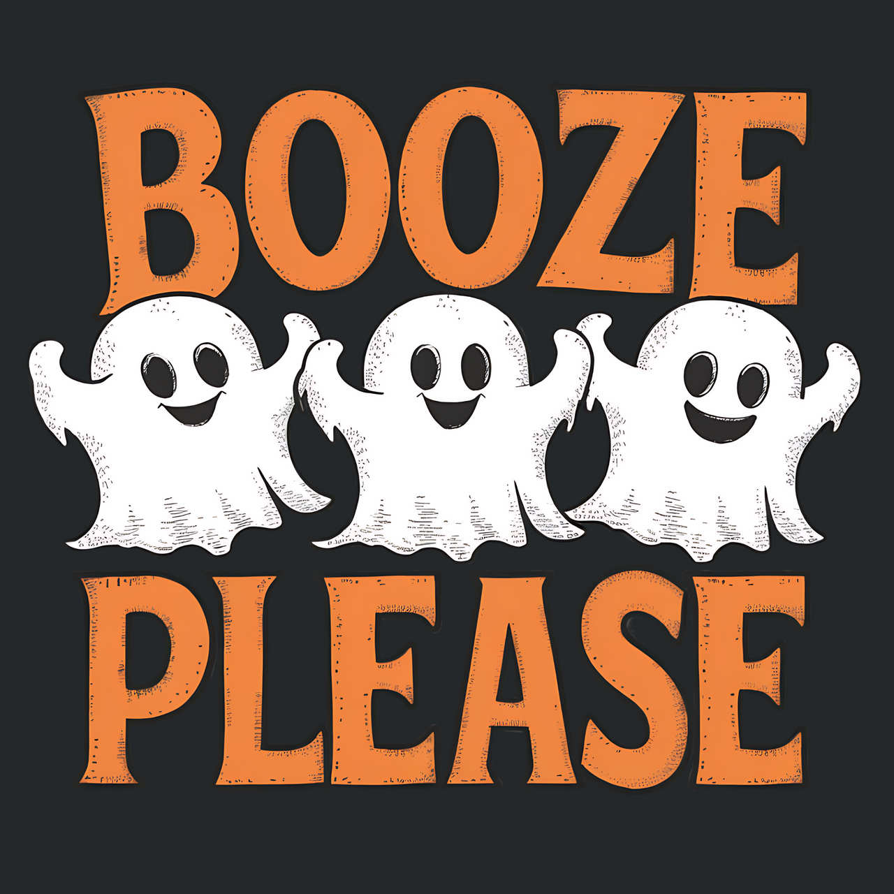 Booze Please Funny Halloween Tee