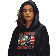 Gear up for the 4th with our Day Drinking Like Abe Lincoln Hoodie. Perfect for celebrations, offering comfort & patriotic flair.