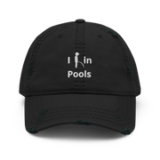 I Pee In Pools Distressed Dad Hat