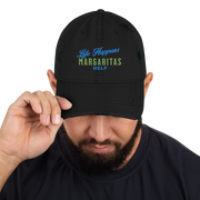 "Life Happens Margaritas Help" Distressed Hat DISTRESSED,DISTRESSED DAD HAT,HAT,MARGARITAS,MENS,New,UNISEX,WOMENS Dayzzed Apparel