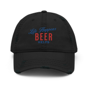 Life Happens Beer Helps Dad Hat - Perfect for Casual Outfits BEER,HAT,MENS,New,UNISEX,WOMENS