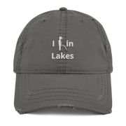 I Pee In Lakes Distressed Dad Hat