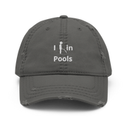 I Pee In Pools Distressed Dad Hat