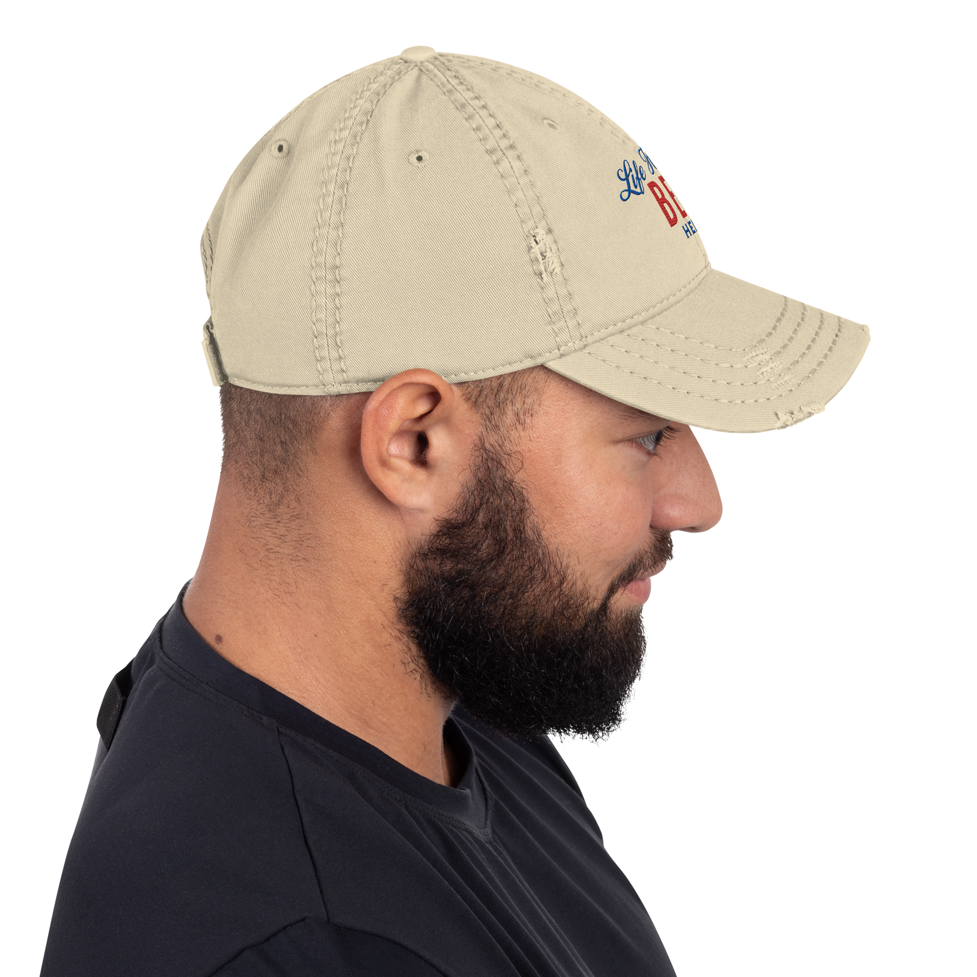 Life Happens Beer Helps Dad Hat - Perfect for Casual Outfits BEER,HAT,MENS,New,UNISEX,WOMENS