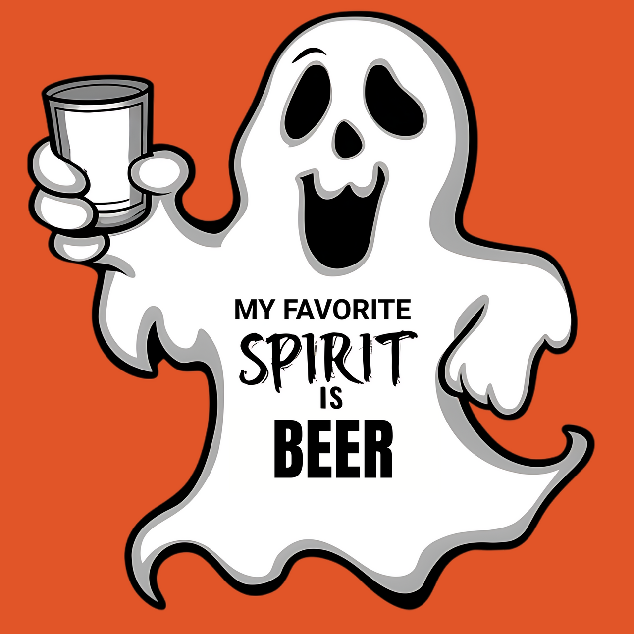 My Favorite Spirit is Beer Funny Halloween Tee