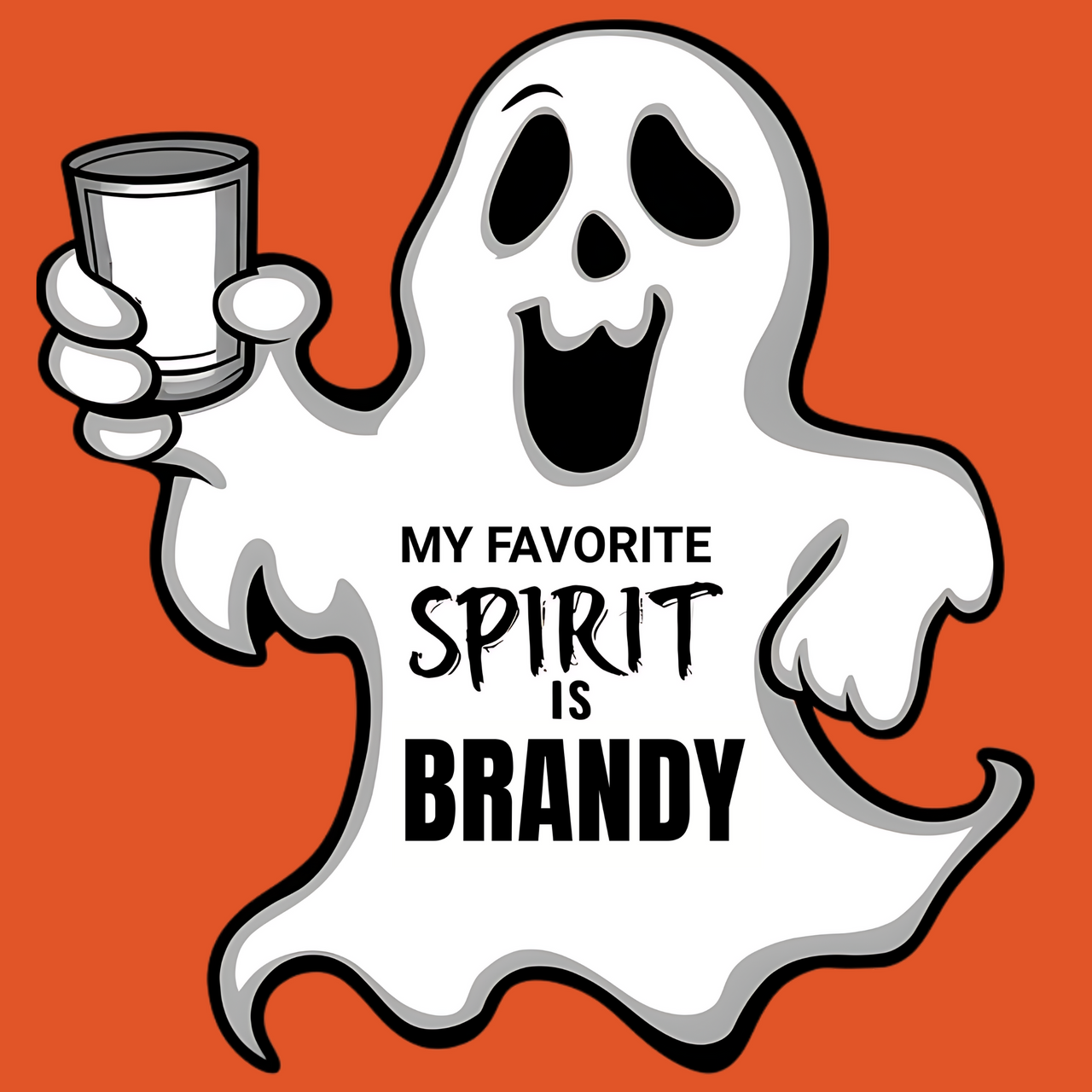 My Favorite Spirit is Brandy Funny Halloween Tee