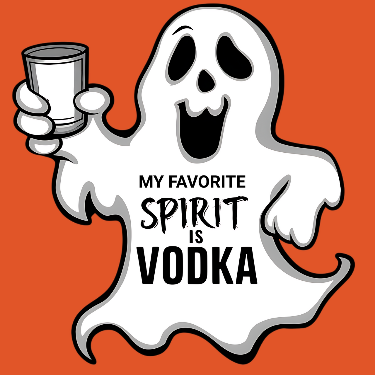 My Favorite Spirit is Vodka Funny Halloween Tee