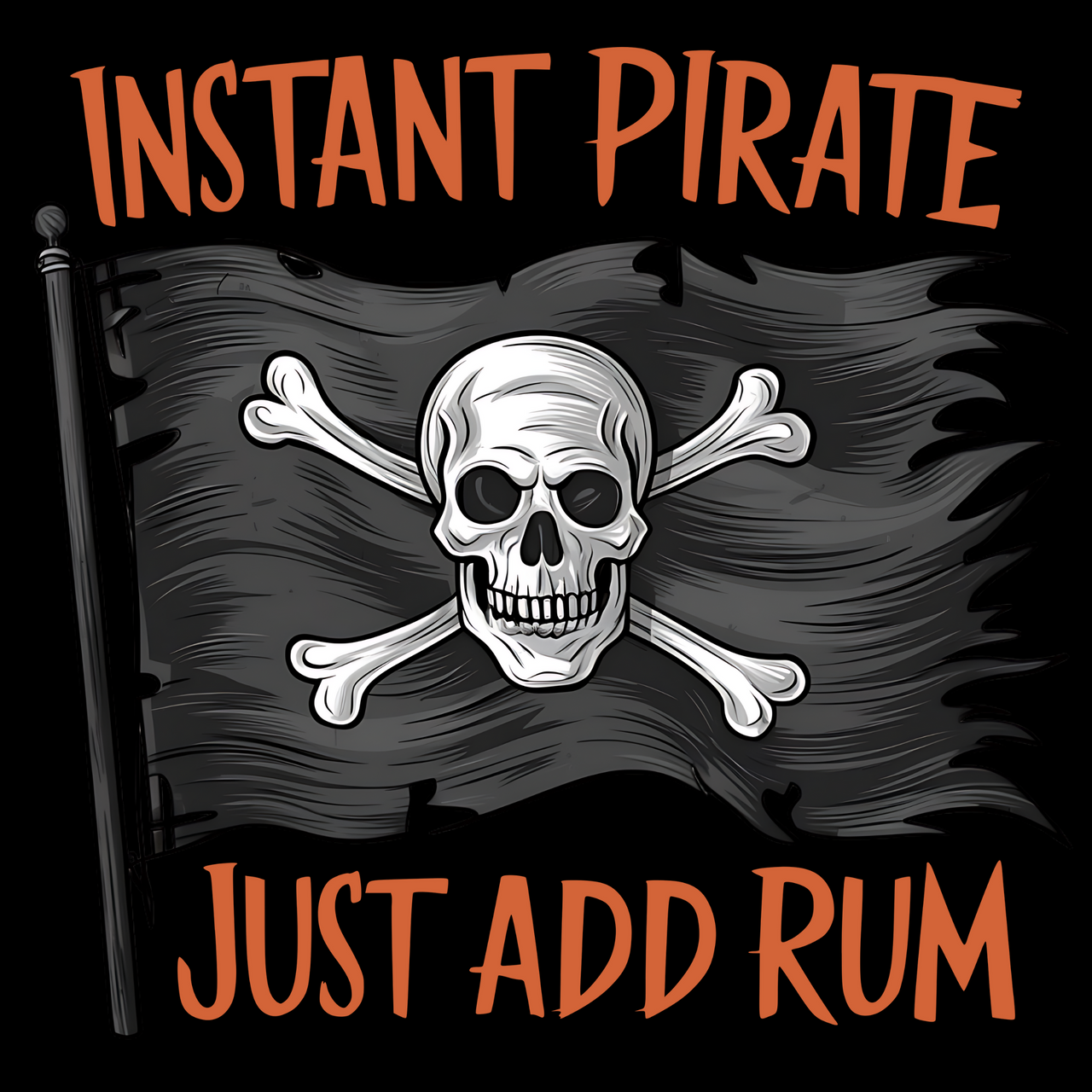 Instant Pirate, Just Add Rum Funny Halloween Tee