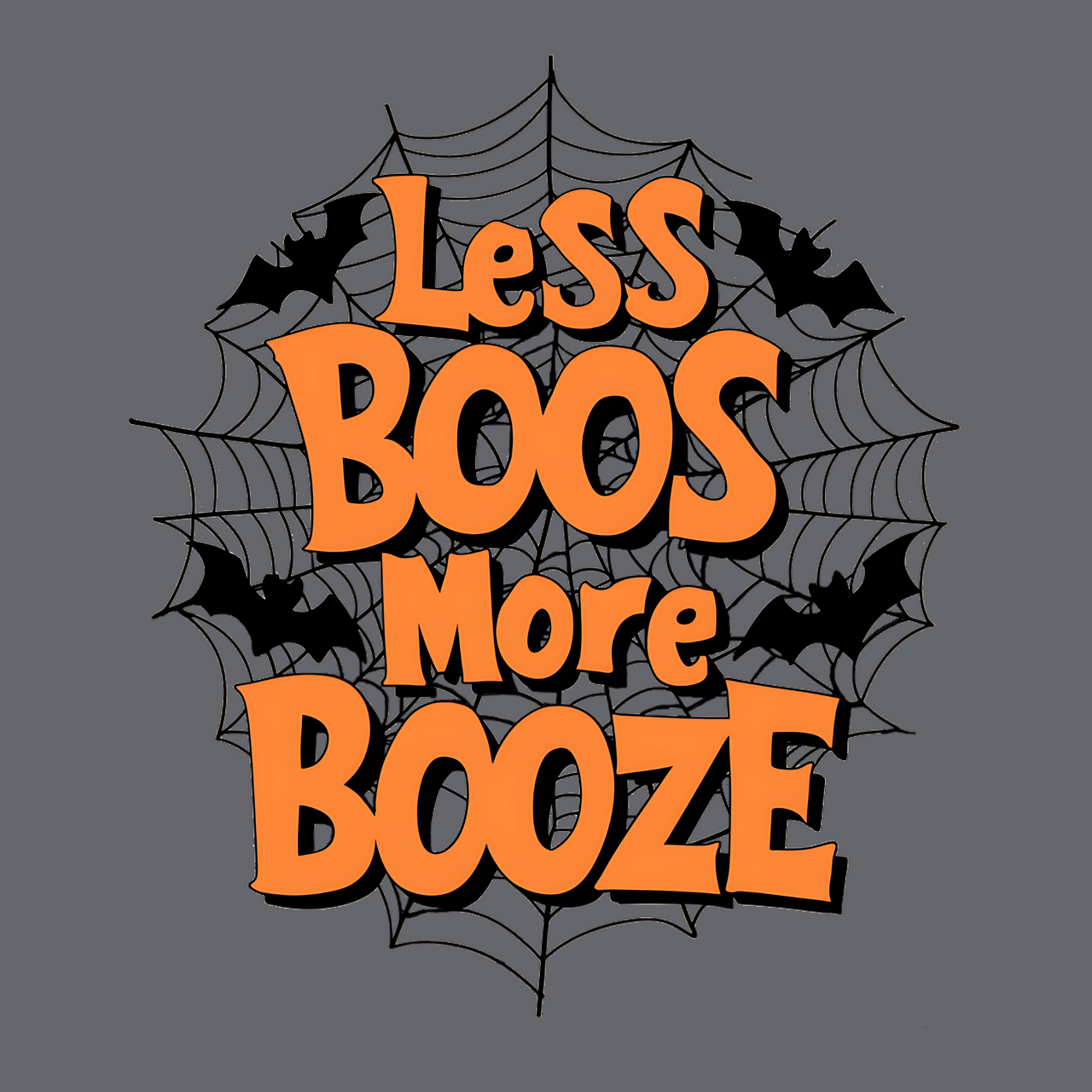 Less Boos More Booze Funny Halloween Tee