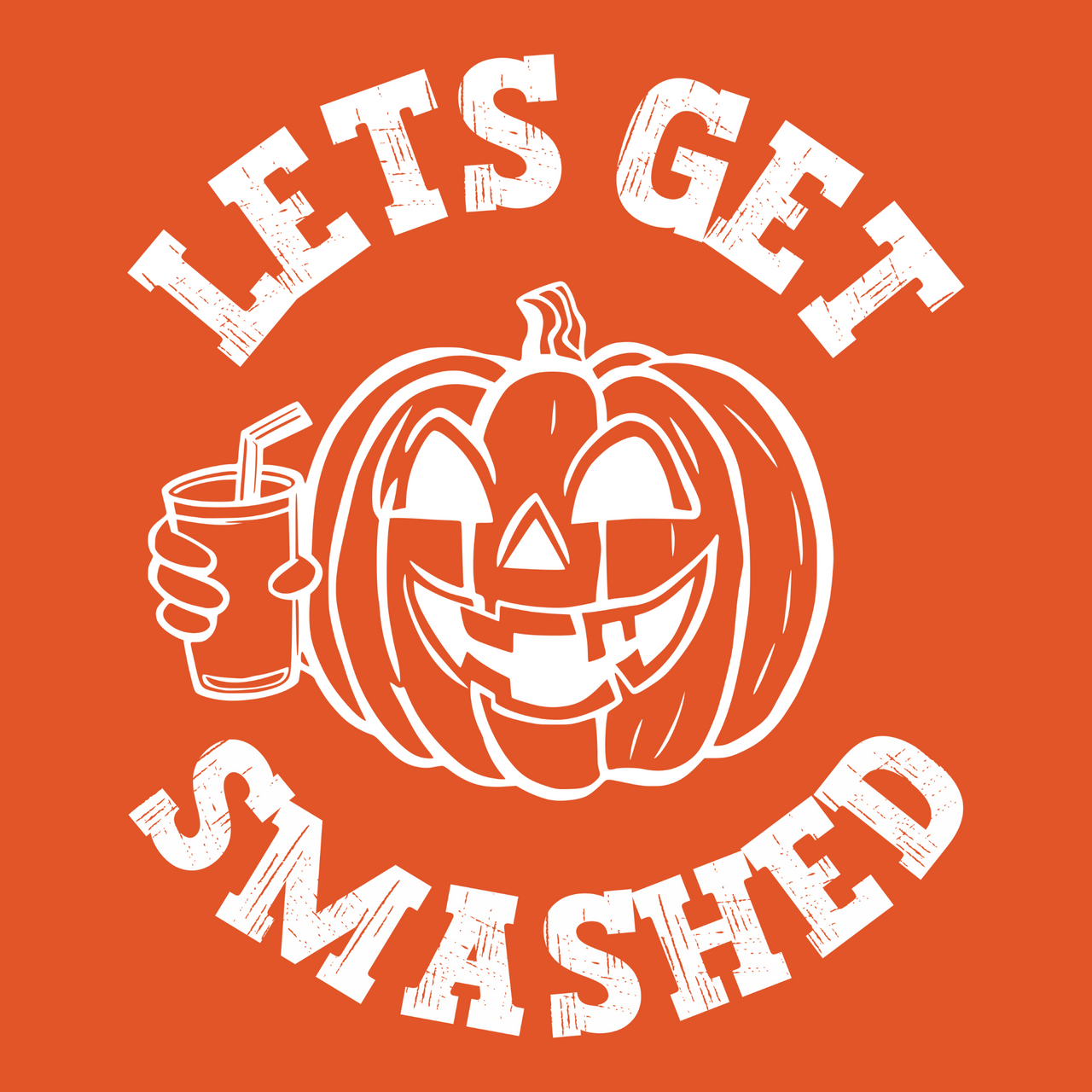 Let's Get Smashed Funny Halloween Tee