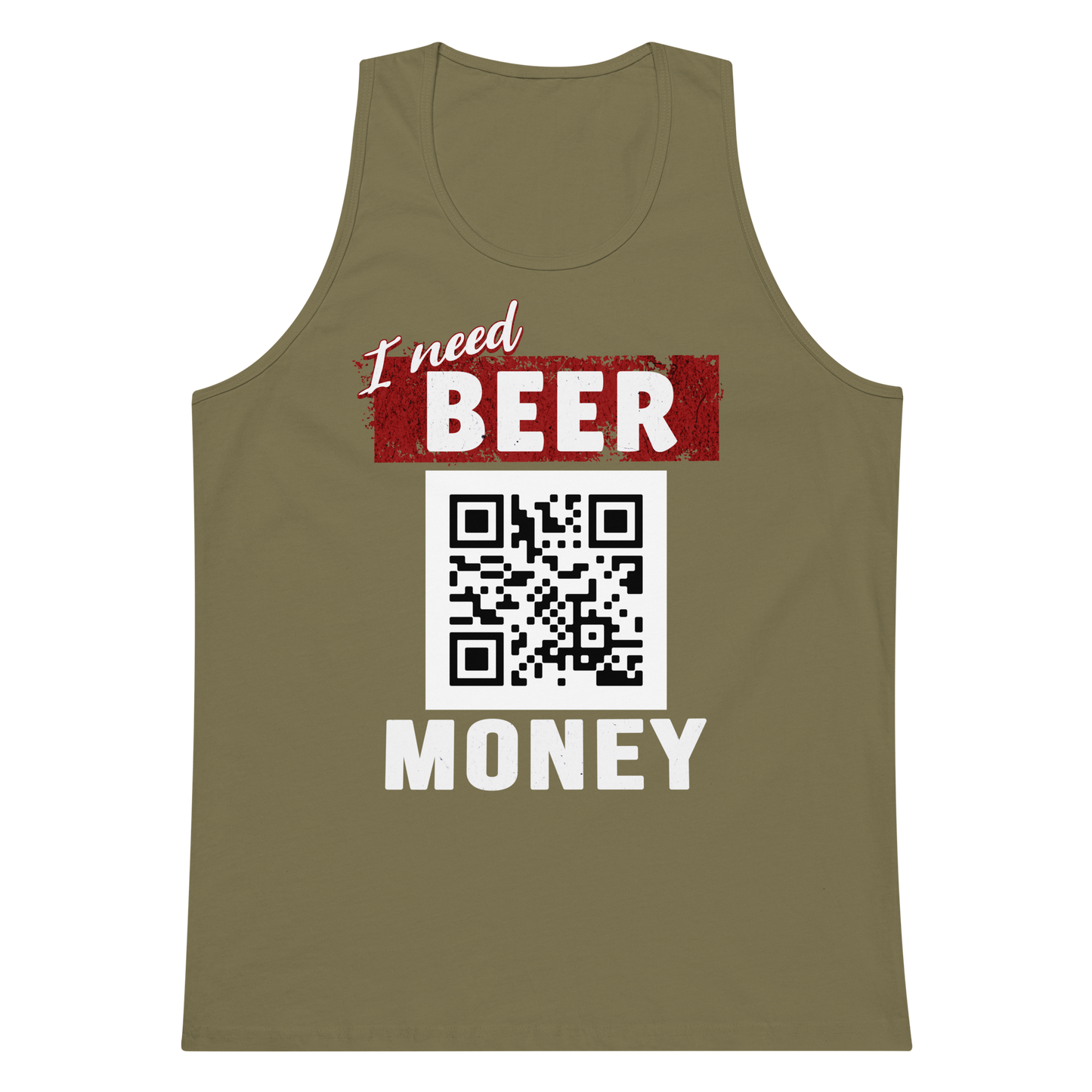 I Need Beer Money Men's Tank Top - Personalizable
