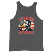 Show your patriotism in style with our Day Drinking Like Abe Lincoln 4th of July tank top. Perfect for BBQs and summer parties with a comfy and iconic design.