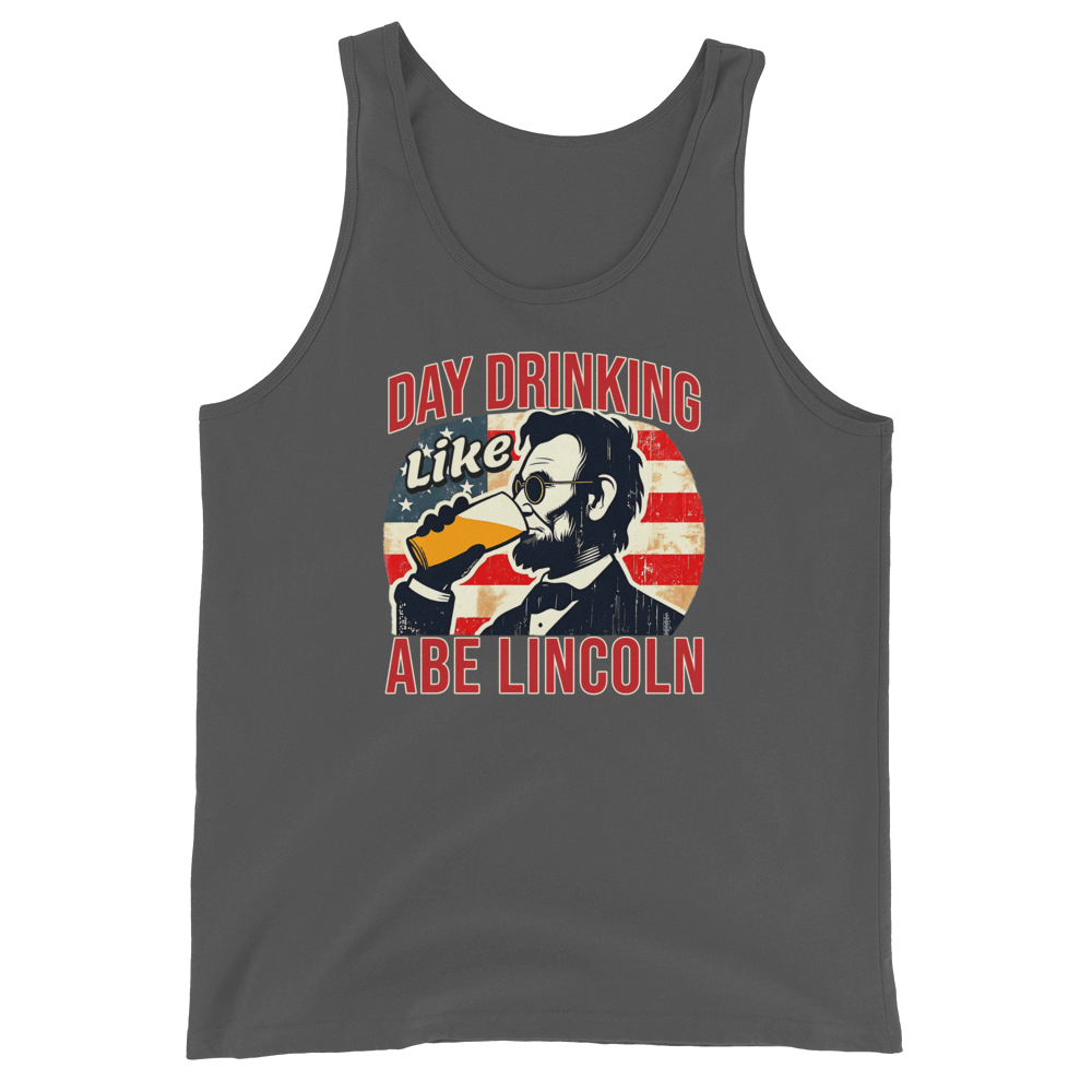 Show your patriotism in style with our Day Drinking Like Abe Lincoln 4th of July tank top. Perfect for BBQs and summer parties with a comfy and iconic design.