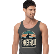 Discover the "Surviving Fatherhood One Beer at a Time" tank top. Made from premium combed & ringspun cotton for ultimate comfort. Perfect for dads!