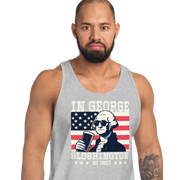 Celebrate 4th of July in style with our George Sloshington tank top. Perfect for BBQs & summer fun, featuring a fun patriotic design.