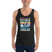 Chill out in style with our beach-themed tank top. Great for summer relaxers and beer lovers alike!