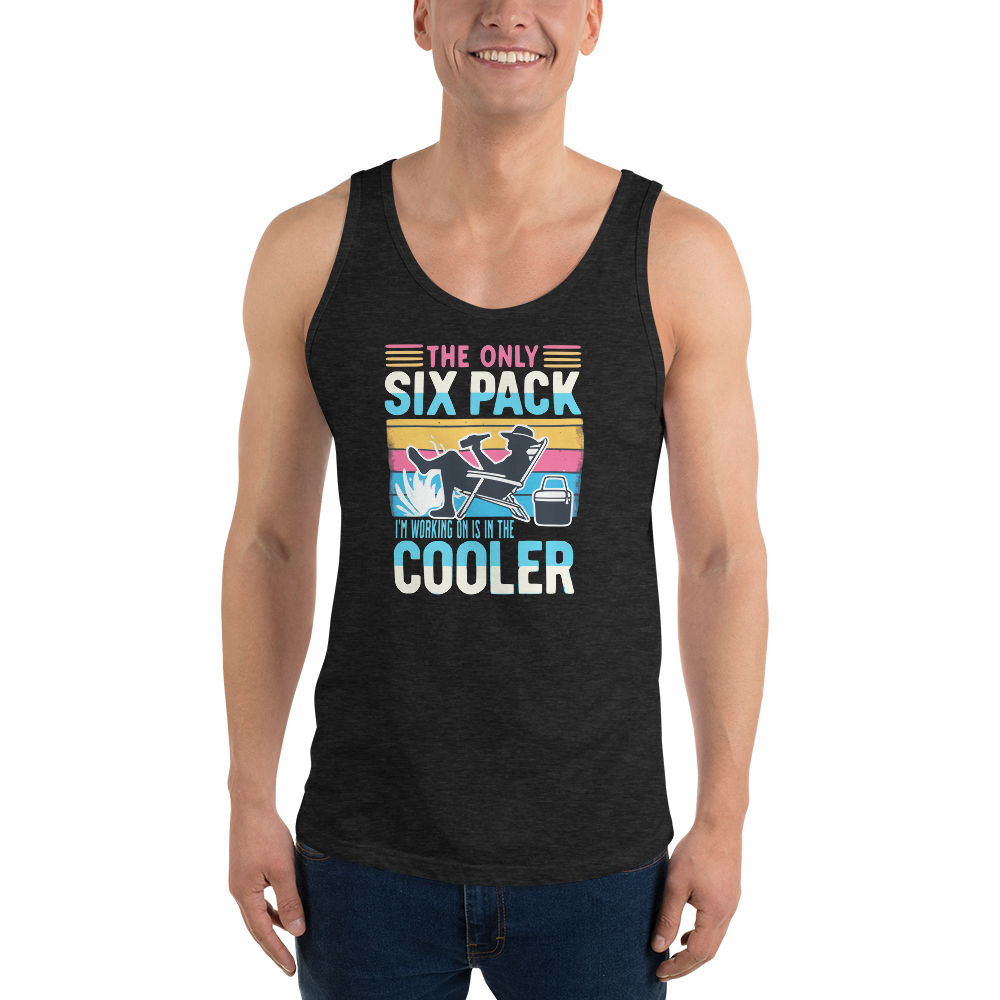 Chill out in style with our beach-themed tank top. Great for summer relaxers and beer lovers alike!