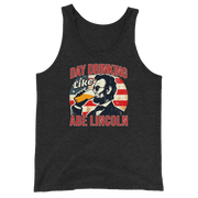 Show your patriotism in style with our Day Drinking Like Abe Lincoln 4th of July tank top. Perfect for BBQs and summer parties with a comfy and iconic design.