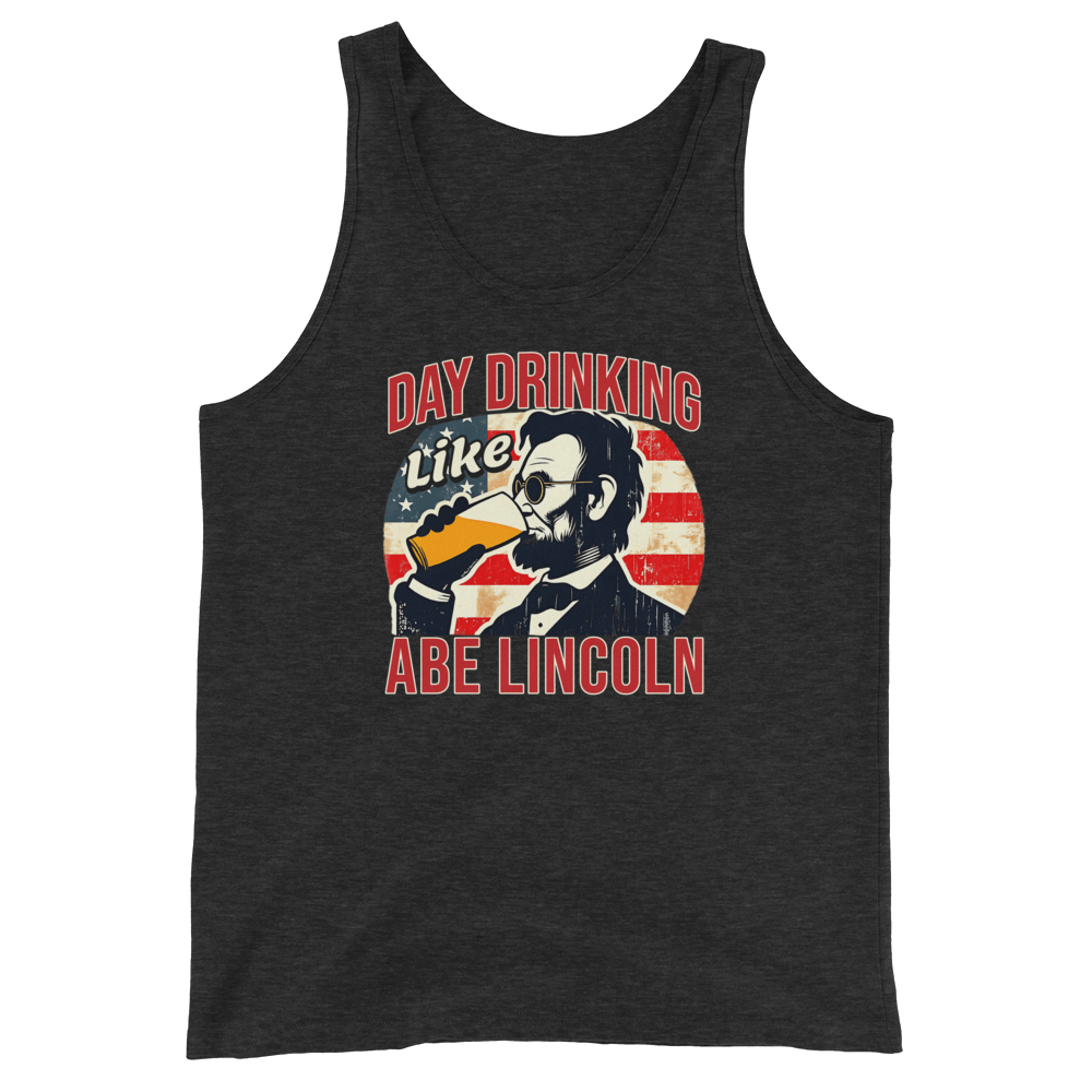 Show your patriotism in style with our Day Drinking Like Abe Lincoln 4th of July tank top. Perfect for BBQs and summer parties with a comfy and iconic design.