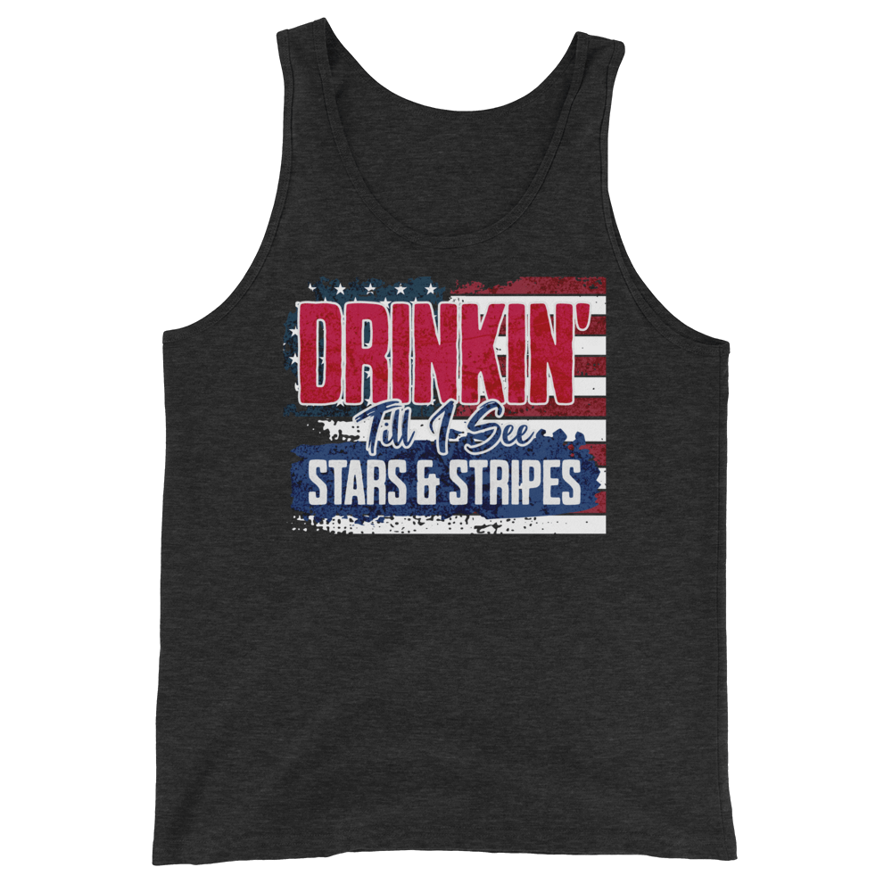 Drinkin' Till I see Stars and Stripes Tank Top