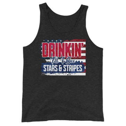 Drinkin' Till I see Stars and Stripes Tank Top